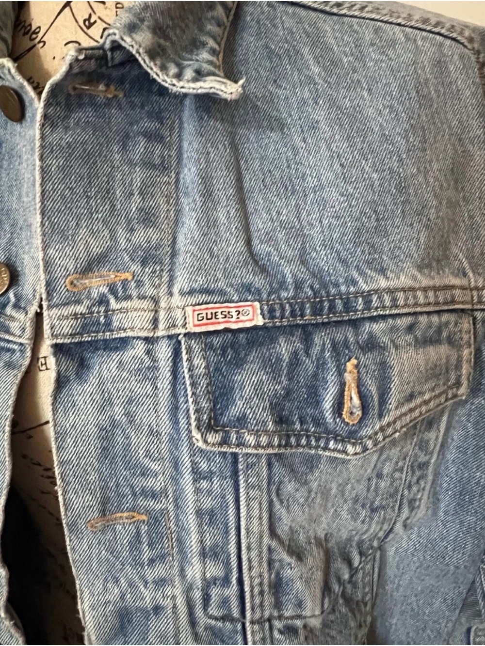 Vintage Guess Georges
Marciano Denim Jacket M
Made in USA 80s 90s Trucker - Picture 3 of 9